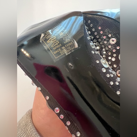 NEW AZAELA WANG the Opry Crystal Stiletto Mid Booties Size 10 OBO!!!! - Picture 6 of 12